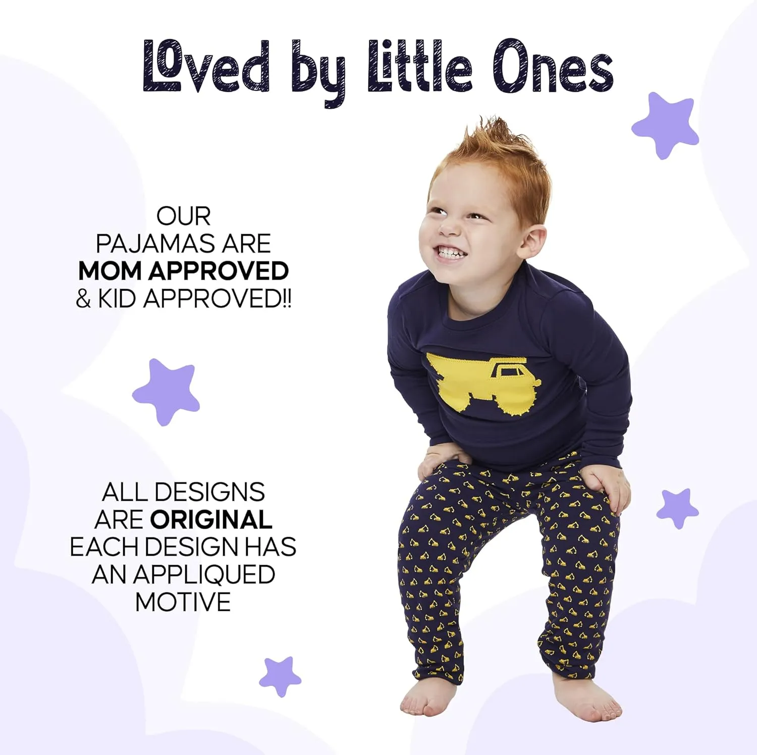 2-Piece Boys Pajamas - 100% Cotton Fleece, Kids & Toddler Pajamas - Tag-Free Boys Pjs - (12M - 8Y) Pajamas for Boys