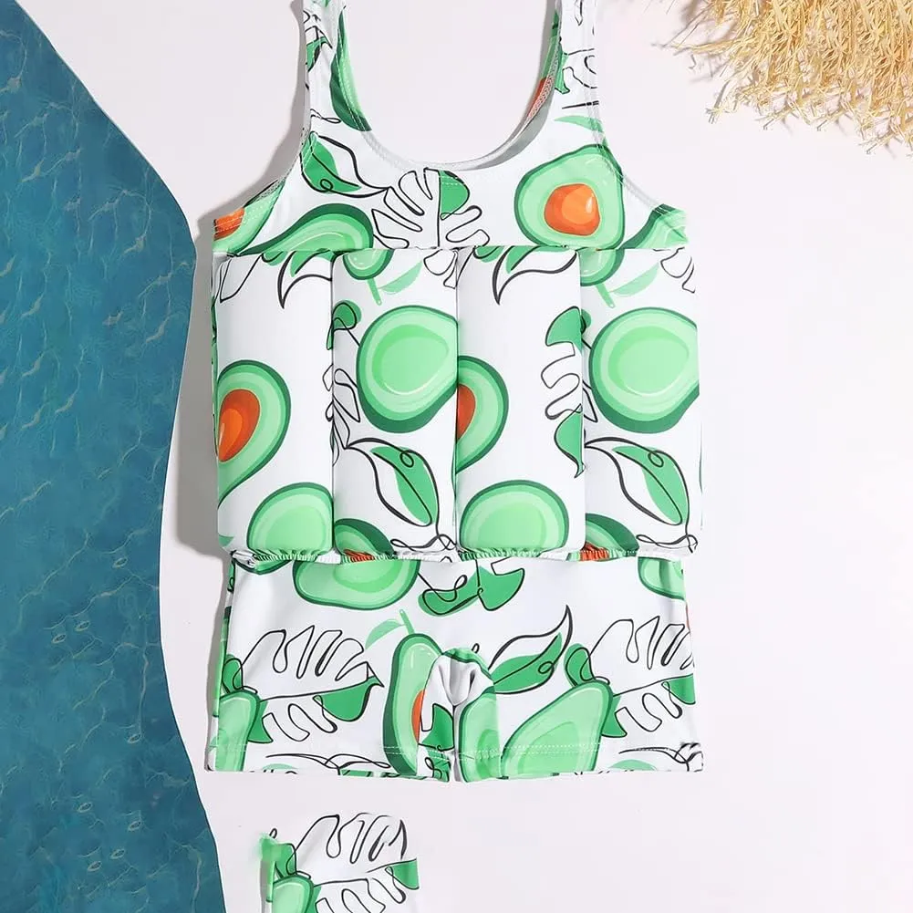 AFAVOM Floatation Swimsuits with Adjustable Buoyancy Sticks for Toddler Kid Baby Boy Girl Float Suit Swim Vest Bathing Suit