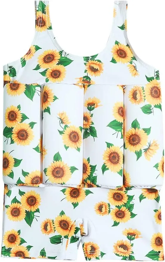 AFAVOM Floatation Swimsuits with Adjustable Buoyancy Sticks for Toddler Kid Baby Boy Girl Float Suit Swim Vest Bathing Suit