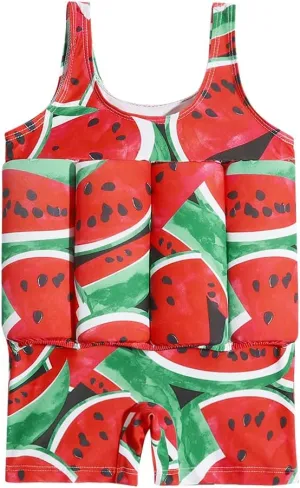 AFAVOM Floatation Swimsuits with Adjustable Buoyancy Sticks for Toddler Kid Baby Boy Girl Float Suit Swim Vest Bathing Suit