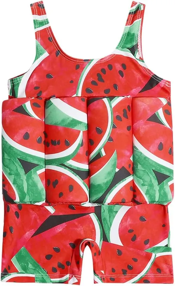 AFAVOM Floatation Swimsuits with Adjustable Buoyancy Sticks for Toddler Kid Baby Boy Girl Float Suit Swim Vest Bathing Suit
