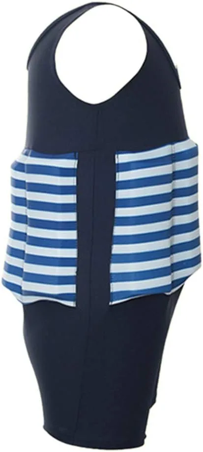 AFAVOM Toddler Kids Baby Girls Floatation Swimsuit with 8 Adjustable Buoyancy Strawberry Float Suit Swim Vest Bathing Suit
