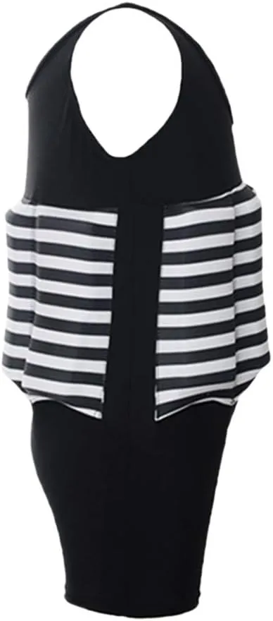 AFAVOM Toddler Kids Baby Girls Floatation Swimsuit with 8 Adjustable Buoyancy Strawberry Float Suit Swim Vest Bathing Suit