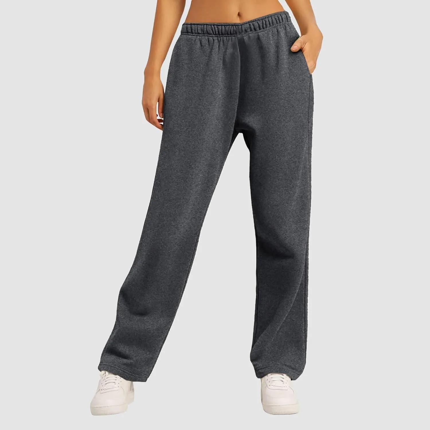 Aniywn Baggy Wide Leg Sweatpants for Women Joggers Workout Lounge with Pockets Yoga Pant Causal Drawstring High Waist Joggers