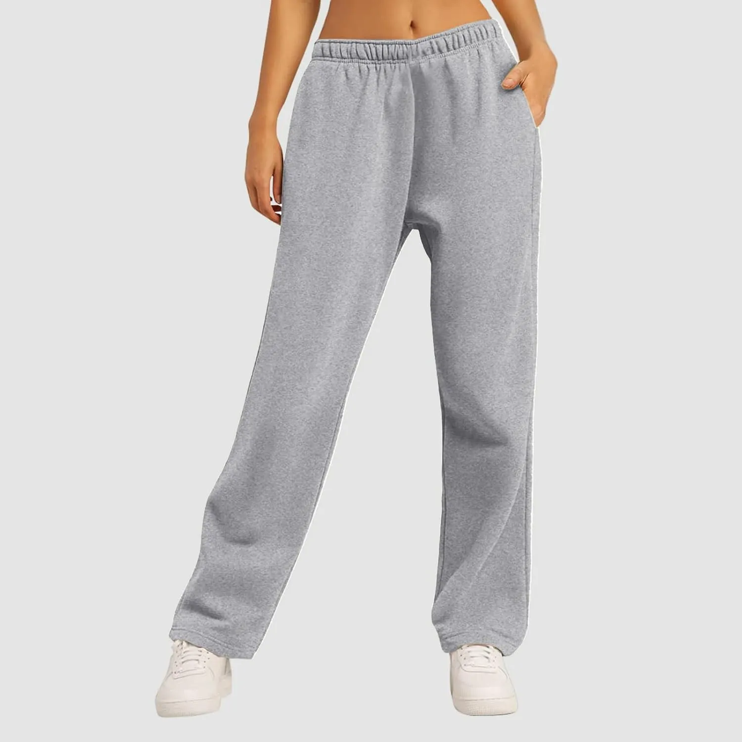 Aniywn Baggy Wide Leg Sweatpants for Women Joggers Workout Lounge with Pockets Yoga Pant Causal Drawstring High Waist Joggers