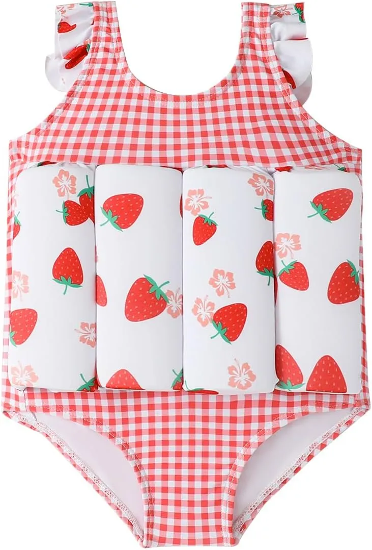 AWIBMK Kids Boys Girls One-Piece Floatation Swimsuit Float Suit Baby Vest Floating Bathing Suit Swimwear Swim