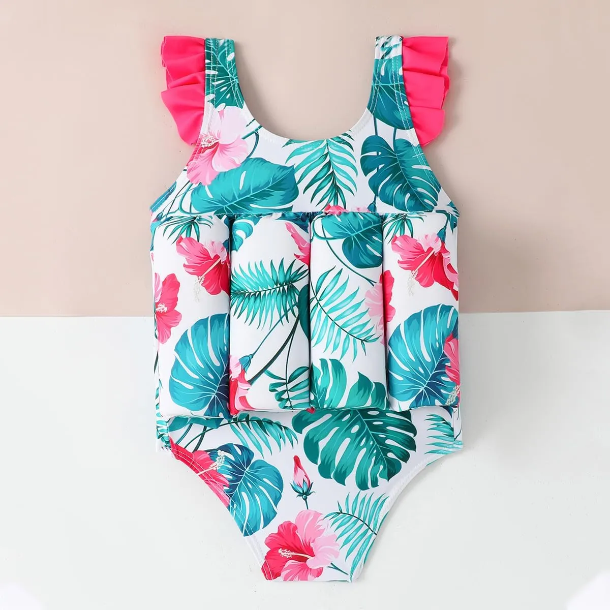 AWIBMK Kids Boys Girls One-Piece Floatation Swimsuit Float Suit Baby Vest Floating Bathing Suit Swimwear Swim