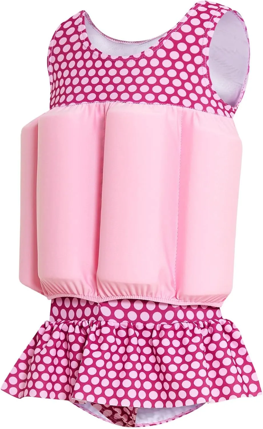 Baby Girls Swimsuit with Floatation Toddler One Piece Swimsuits Kids Swim Vest Swimwear Float Suit