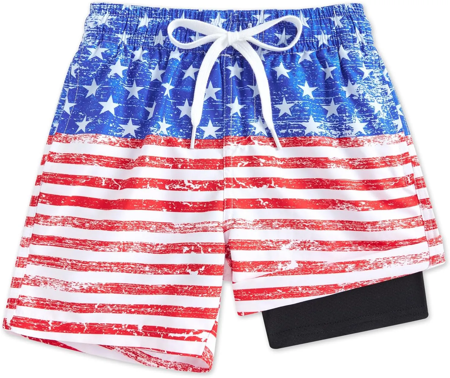 BFUSTYLE Boys Swim Trunks Kid Swim Short with Compression Liner Little Boys Bathing Suit