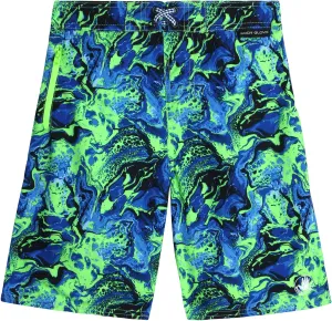 Body Glove Boys' Swim Trunks - UPF 50  Quick Dry Swim Shorts with Zipper Pocket - Swimwear Trunks for Boys (Sizes: 8-18)