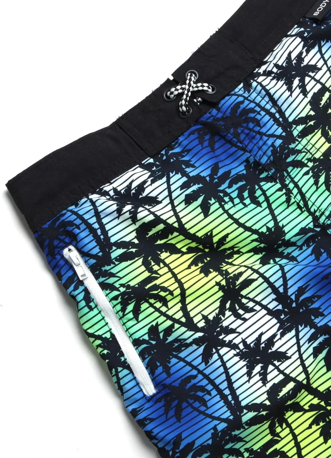 Body Glove Boys' Swim Trunks - UPF 50  Quick Dry Swim Shorts with Zipper Pocket - Swimwear Trunks for Boys (Sizes: 8-18)