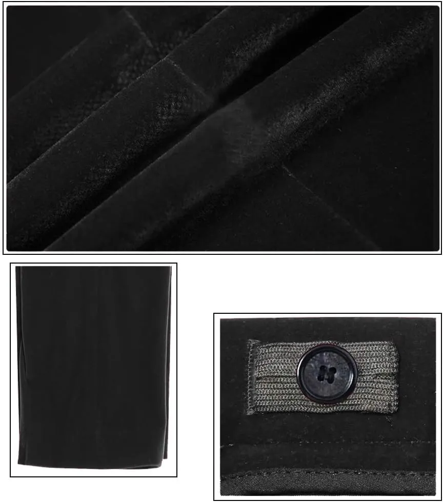 Boy Suits 5 Pieces Outfit Set Boys Velvet Suit Blazer Vest Pants Formal Tuxedo Slim Dresswear