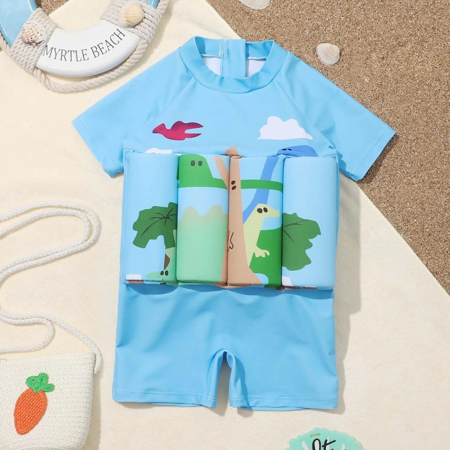 Boys Swimsuit 6M-4Y Summer Floating Swimwear with Adjustable Buoyancy Baby Boy Girl Sun Floating Swimwear Swim Vesrt
