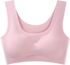 Bras for Women No Underwire Plus Size Seamless Wireless Push up Bra Ultra Comfort Soft Ice Silk Sports Yoga Underwear