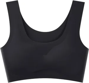 Bras for Women No Underwire Plus Size Seamless Wireless Push up Bra Ultra Comfort Soft Ice Silk Sports Yoga Underwear