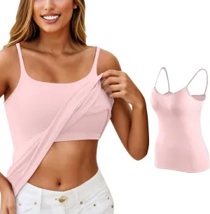 Bras for Women Plus Size Tank Tops with Built in Bras Bralettes Racerback Padded Sports Bras Tank Fitted Basic Cami Tops