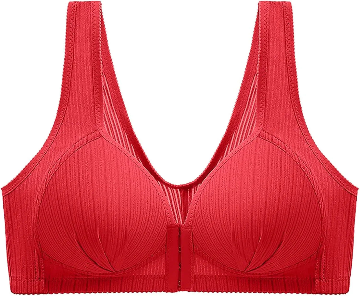Bras for Women Seamless Sports Wirefree High Impact Support Yoga Plus Size Front Button Thin Gather Auxiliary Breast