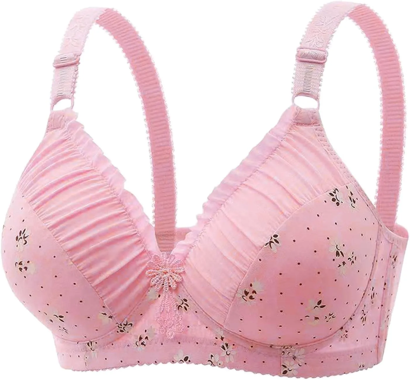 Bras for Women Underwire Push Up Breathable Thin Full Figure Coverage Gathered Multifunctional Unlined Underwear Bra