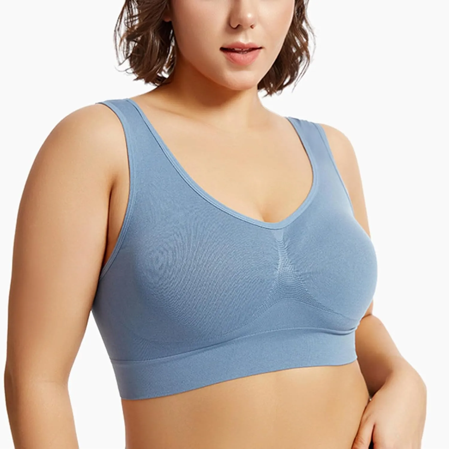 Breathable Sports Bras for Women Anti-Sagging Breasts Cool Liftup Air Bras 2025 Plus Size Comfort Wireless Yoga Bra