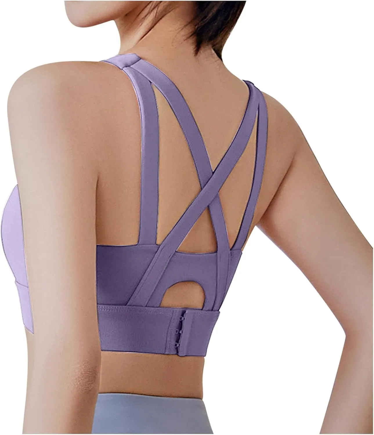 BZGTZT Sports Bras for Women Quick-Dry Padded Wirefree Workout Crop Cute Tank Tops Camisole for Yoga Fitness Running Gym
