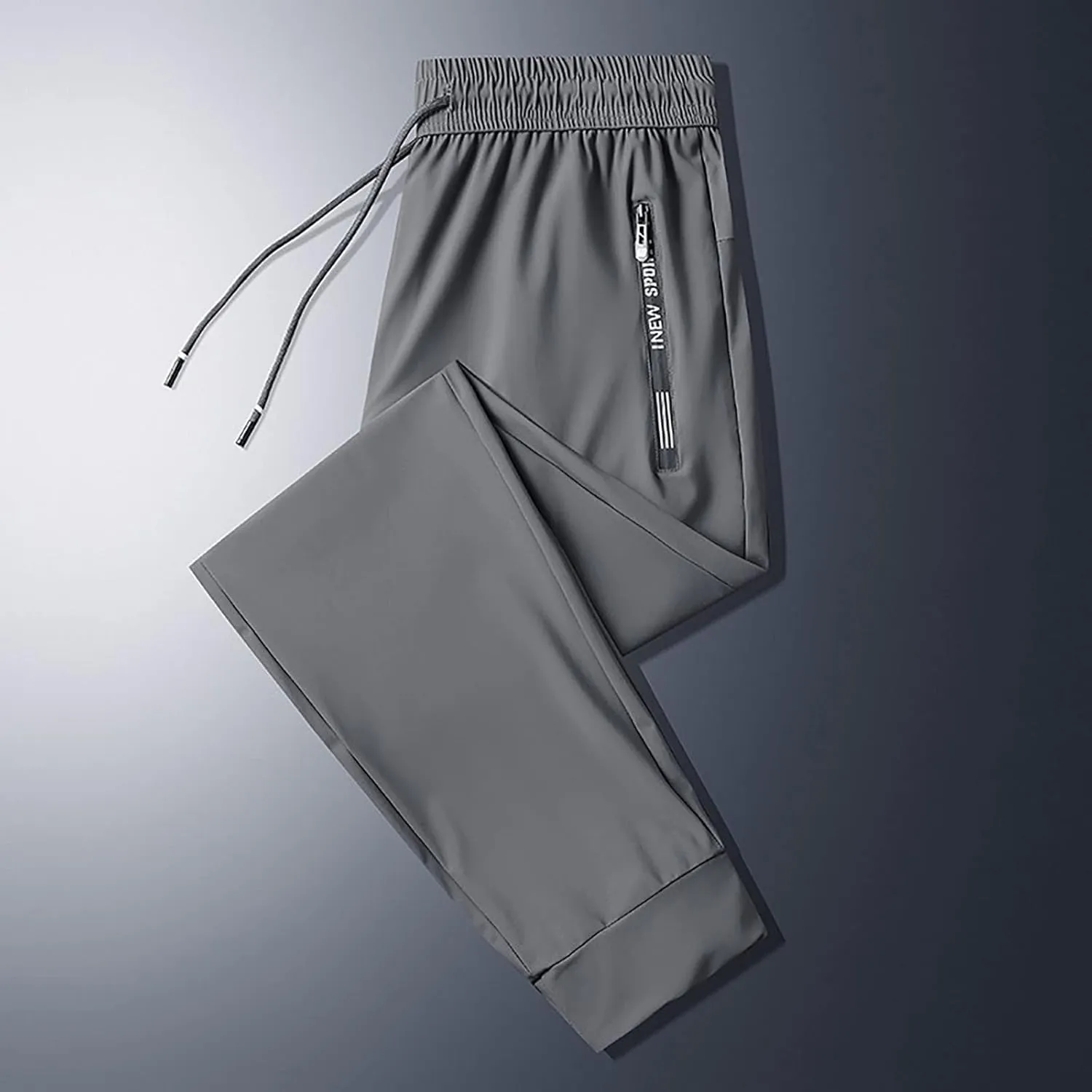 Cargo Work Pant Men Elastic Waist Casual Cargo Pants Athletic Sweatpants with Pockets Joggers Sweat Pant