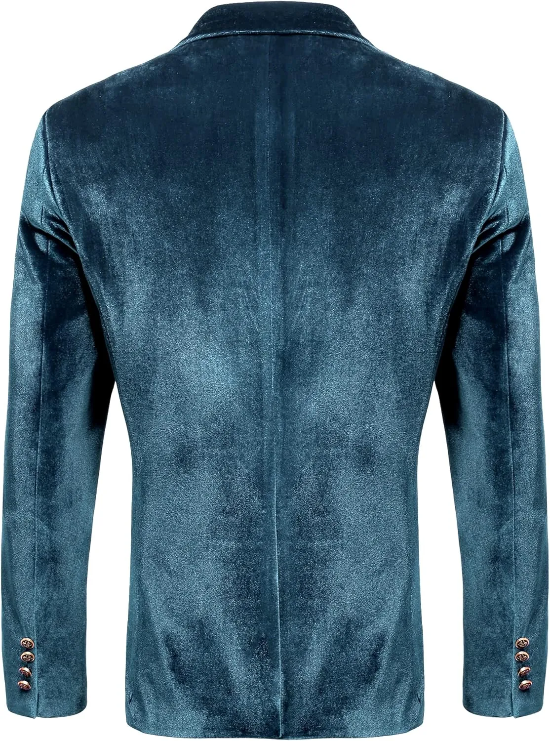 COOFANDY Men's Velvet Blazer Notched Lapel One Button Velour Tuxedo Jacket for Prom Wedding Party Dinner