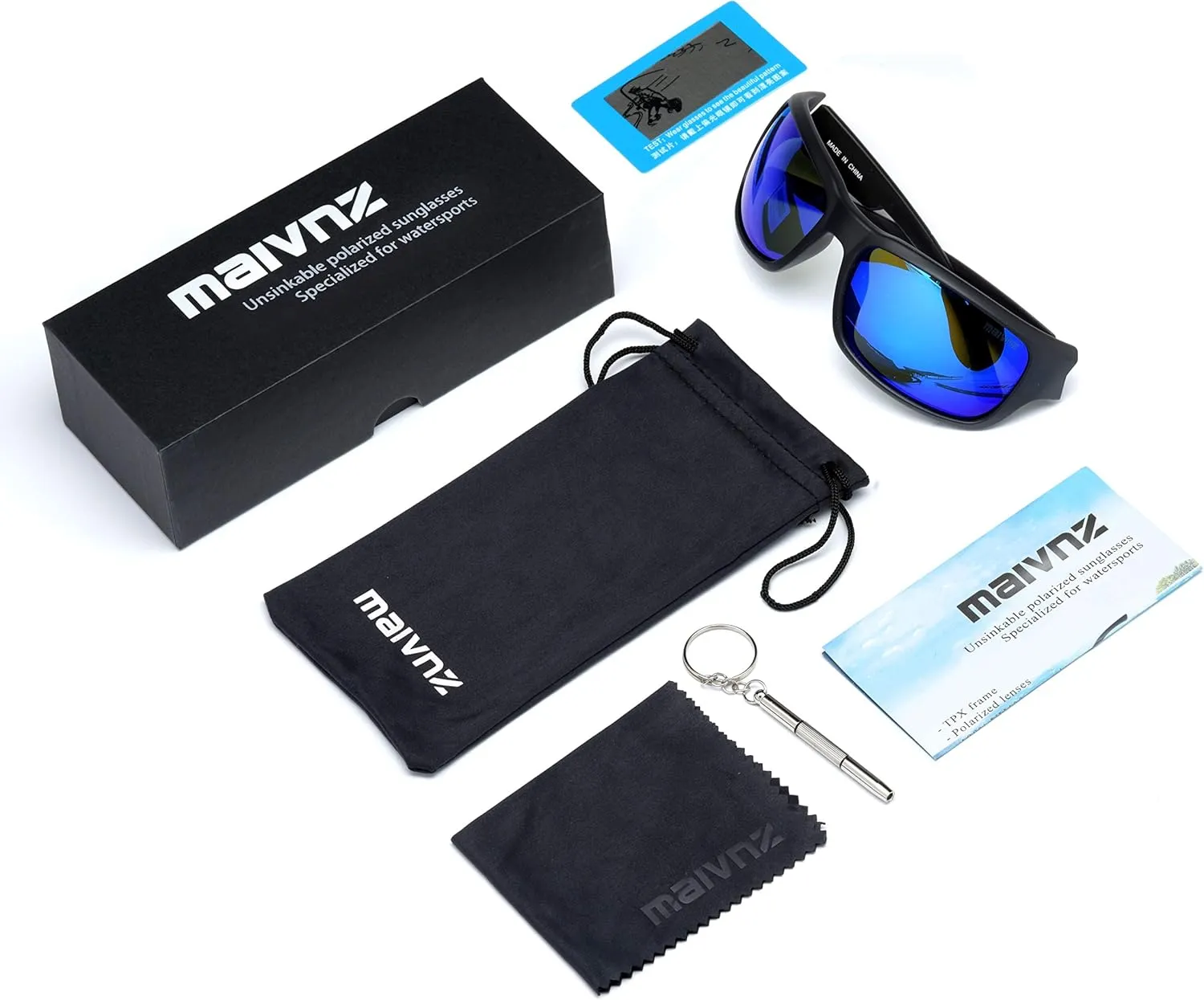 Floating Polarized Fishing Sunglasses for Men UV Protection Fishing Glasses Boating Kayaking Water Sport Glasses