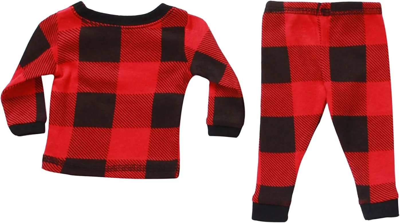 #followme Matching Family Pajamas Buffalo Plaid