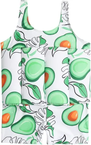 FYMNSI Kids Baby Floatation Swimsuit with Adjustable Buoyancy Float Suit Swim Vest One Piece Floating Swimwear for Boys Girls
