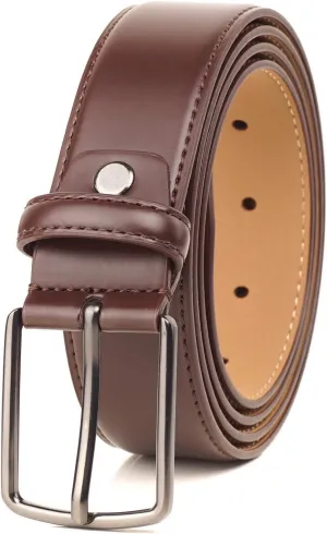 Glossy Big and Tall Belts for Men and Women 56 & 58 Inch Brown