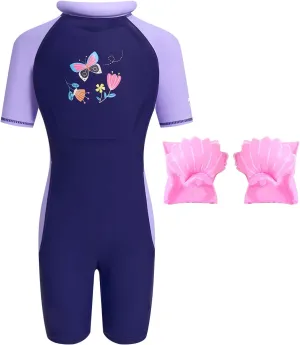 Gogokids Float Swimsuit for Boys Girls, Kids One Piece Swimwear Float Suit for Swimming Trainer
