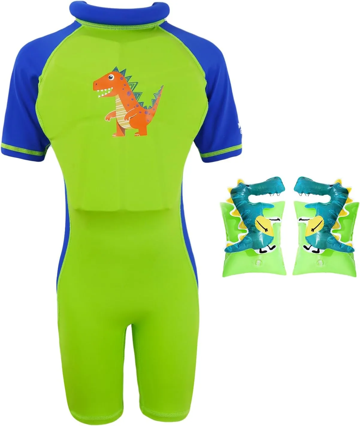 Gogokids Float Swimsuit for Boys Girls, Kids One Piece Swimwear Float Suit for Swimming Trainer