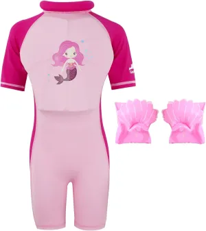 Gogokids Float Swimsuit for Boys Girls, Kids One Piece Swimwear Float Suit for Swimming Trainer