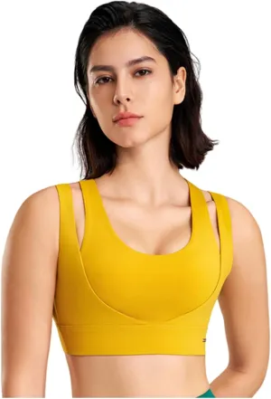 High Impact Sports Bras for Women Quick Dry Seamless Support Workout Bras Wirefree Yoga Running Active Athletic Bras
