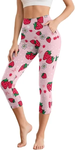 High Waisted Leggings for Women Cropped Leggings Buttery Soft Yoga Pants for Workout Athletic XS-3XL