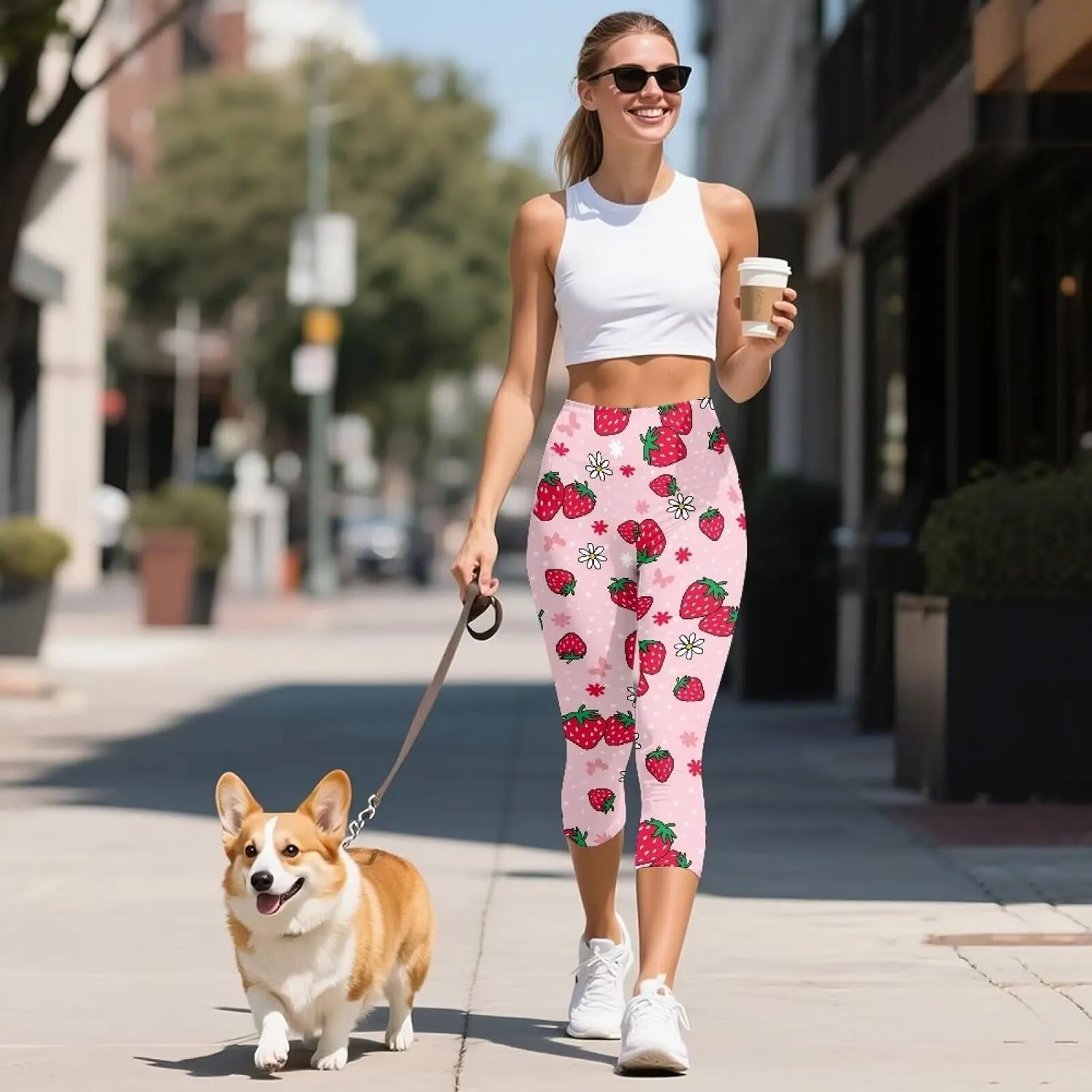 High Waisted Leggings for Women Cropped Leggings Buttery Soft Yoga Pants for Workout Athletic XS-3XL