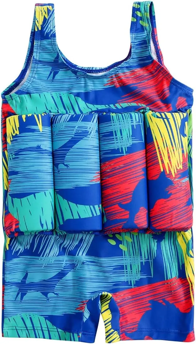 IBTOM CASTLE Kids Float Swimsuit Buoyancy Sticks for Baby Boys Girls One Piece Floating Swim Vest Training Aid Swimwear