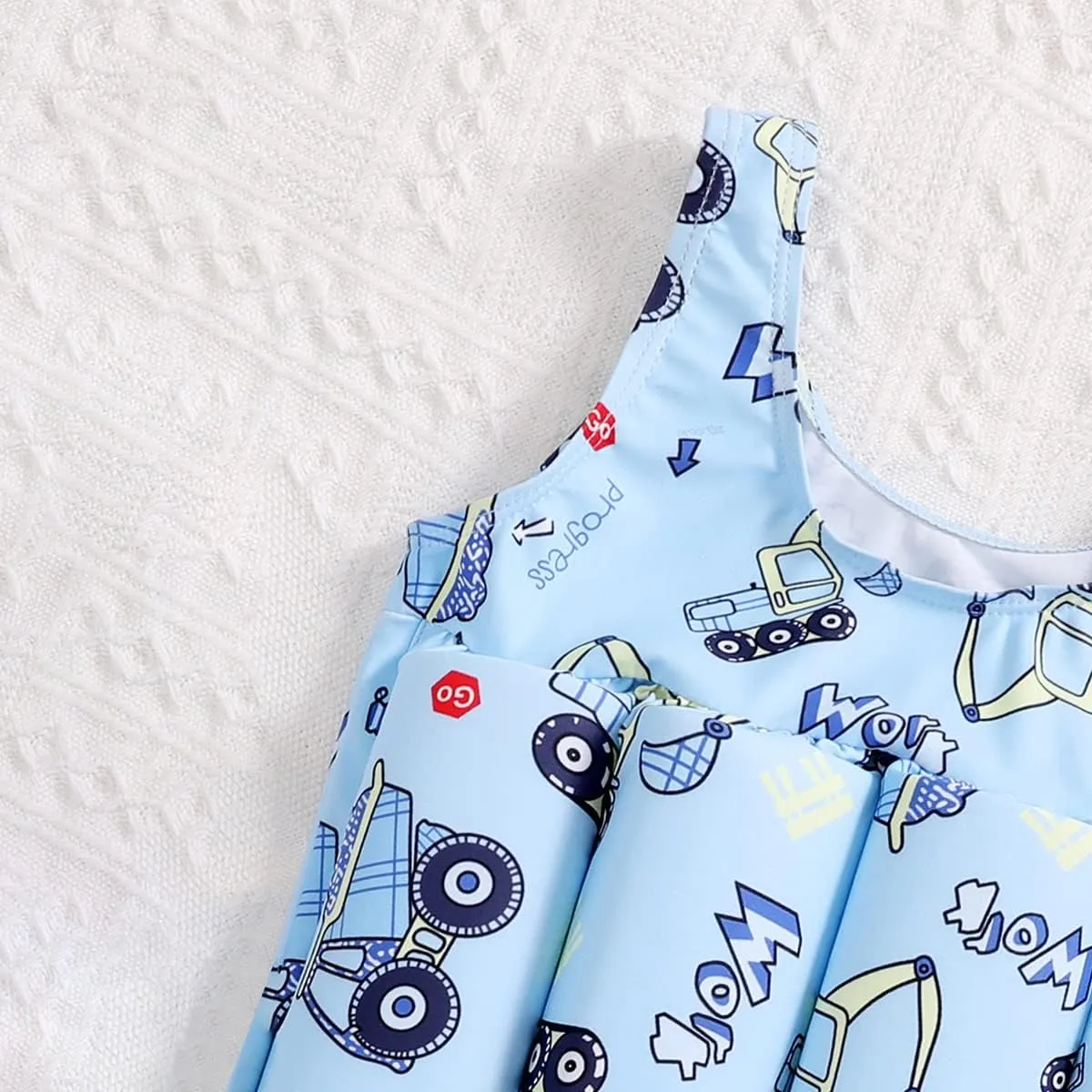 IBTOM CASTLE Kids Float Swimsuit Buoyancy Sticks for Baby Boys Girls One Piece Floating Swim Vest Training Aid Swimwear