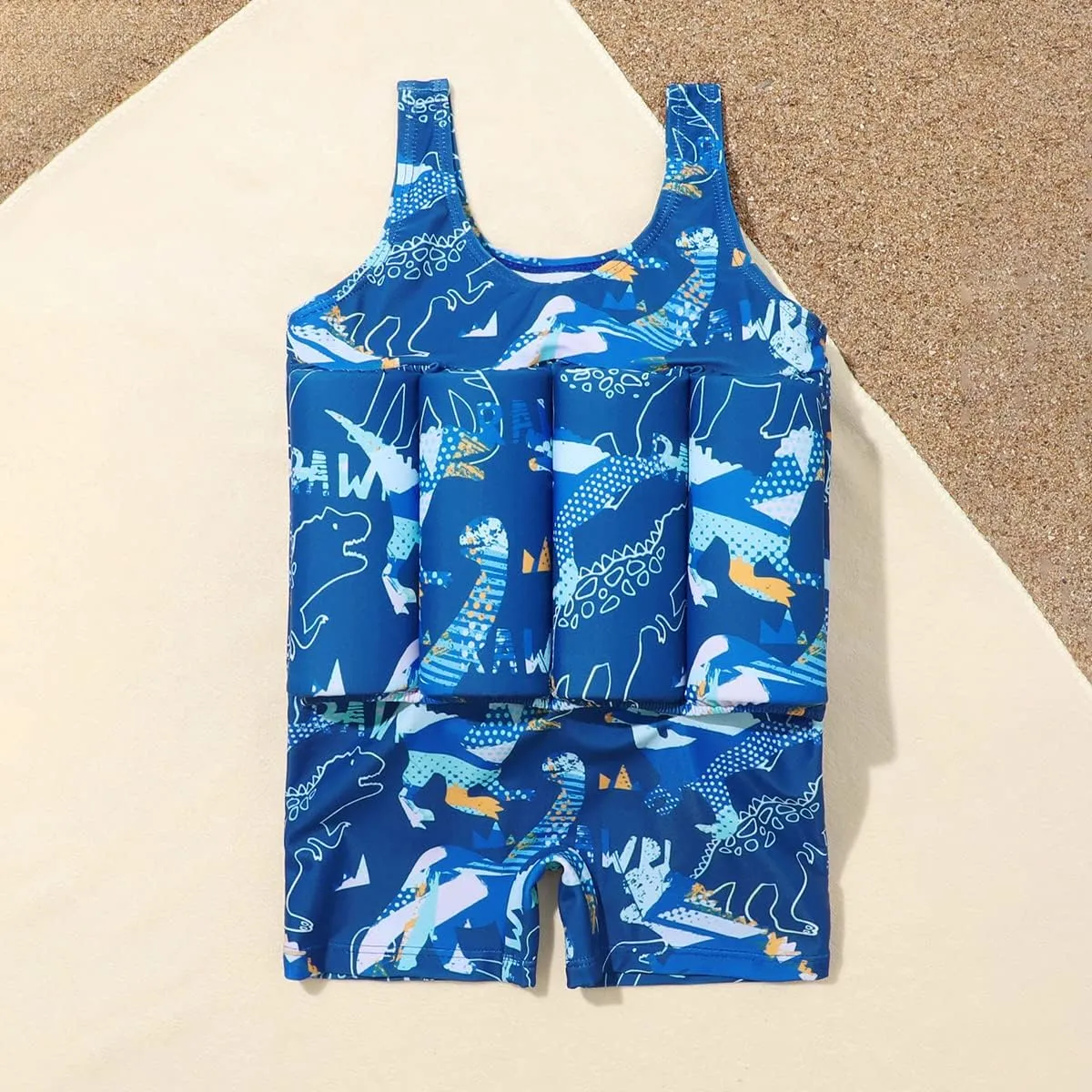 IBTOM CASTLE Kids Float Swimsuit Buoyancy Sticks for Baby Boys Girls One Piece Floating Swim Vest Training Aid Swimwear