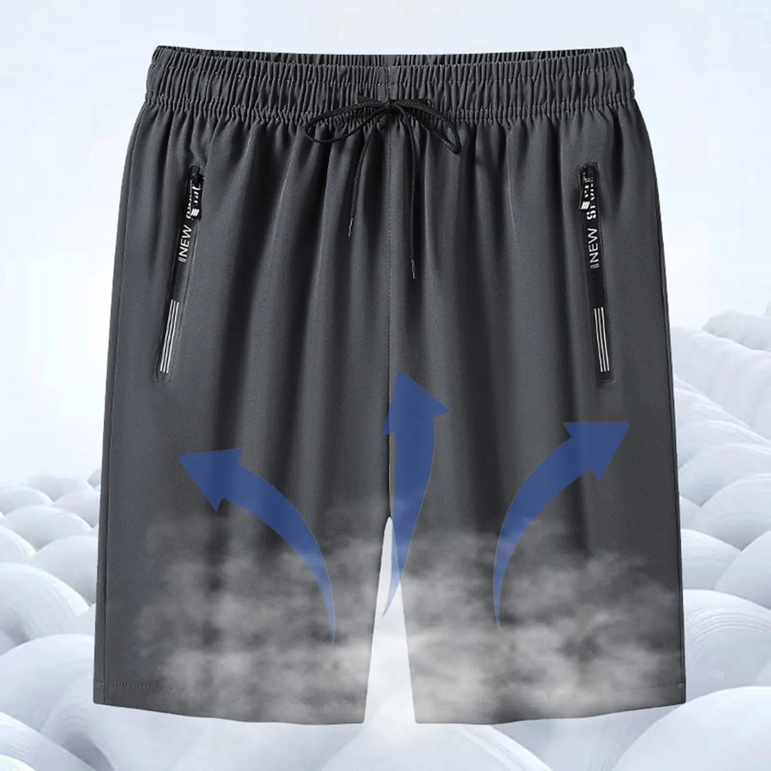 Iced Active Shorts for Men,Icedactive Breathable Quick Drying Ice Silk Shorts Comfy Fit Stretchy Travel Beach Short