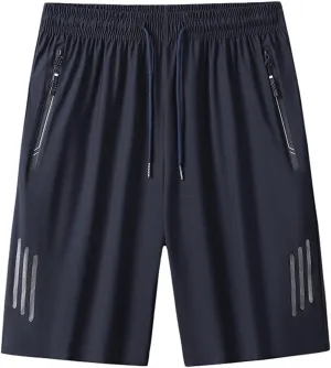 Iced Active Shorts for Men,Icedactive Breathable Quick Drying Ice Silk Shorts Comfy Fit Stretchy Travel Beach Short