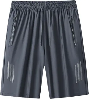 Iced Active Shorts for Men,Icedactive Breathable Quick Drying Ice Silk Shorts Comfy Fit Stretchy Travel Beach Short