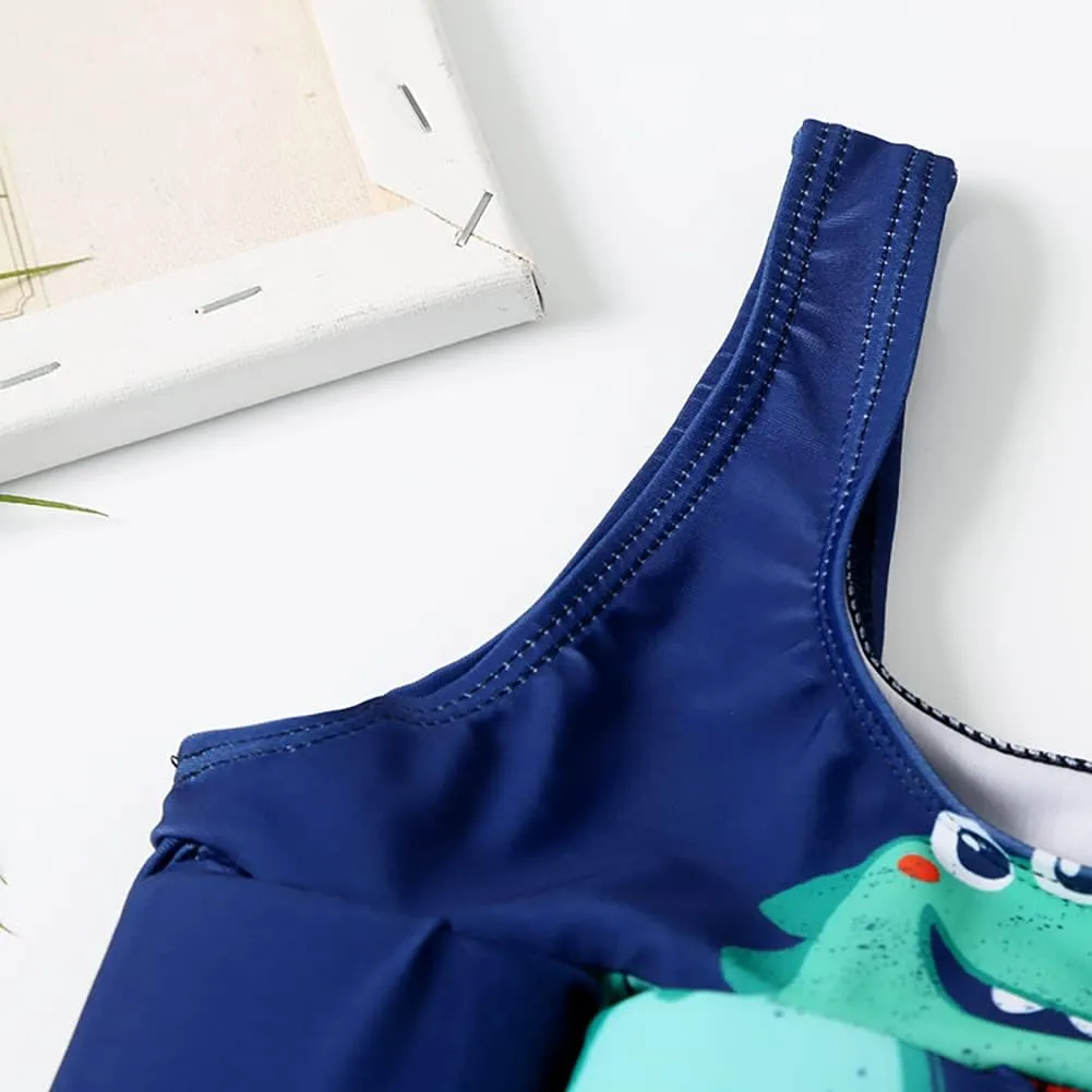 IWEMEK Boys Girls Floatation Swimsuit with Adjustable Buoyancy Baby One Piece Swimwear Float Suit Swim Vest Bathing Suit