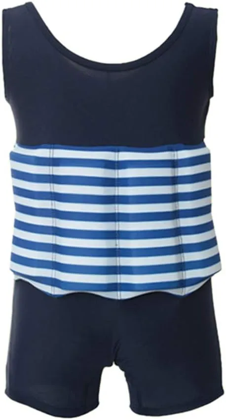 Kids Boys Girls Floatation Swimsuit with Adjustable Buoyancy Baby Float Suit Swim Vest One Piece Swimwear Bathing Suit