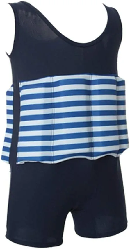 Kids Boys Girls Floatation Swimsuit with Adjustable Buoyancy Baby Float Suit Swim Vest One Piece Swimwear Bathing Suit