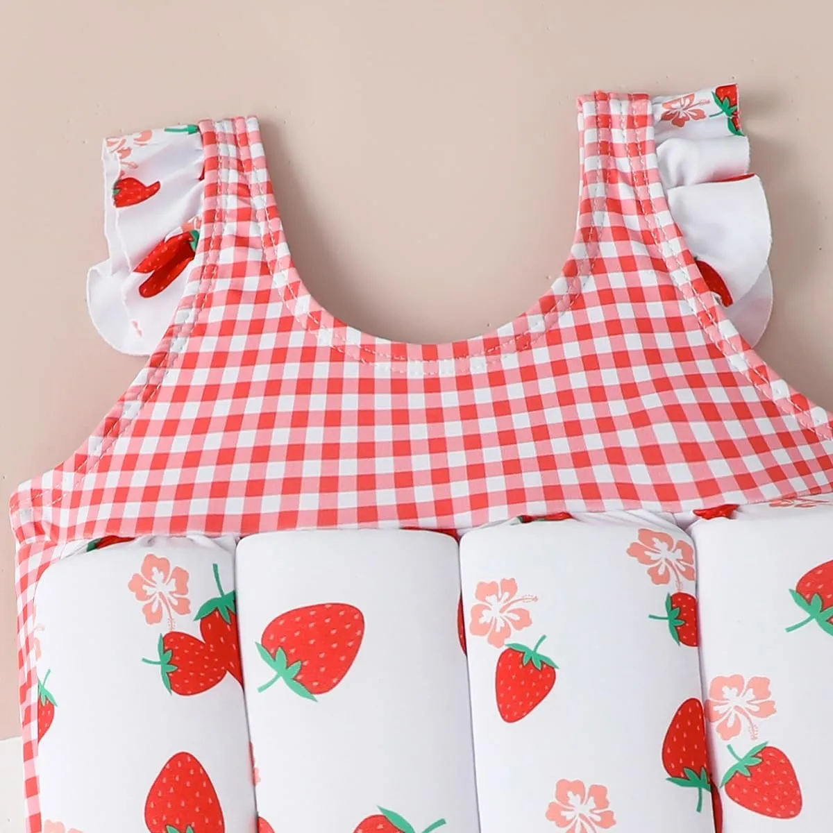 Kids Floatation Swimsuit Float Suit Boys Girls One Piece Floating Swim Vest with Adjustable Buoyancy Life Bathing Suit