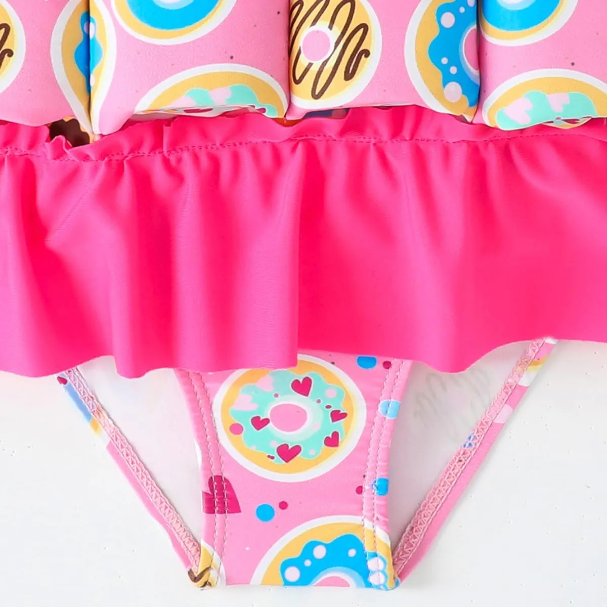 Kids Floatation Swimsuit Float Suit Boys Girls One Piece Floating Swim Vest with Adjustable Buoyancy Life Bathing Suit