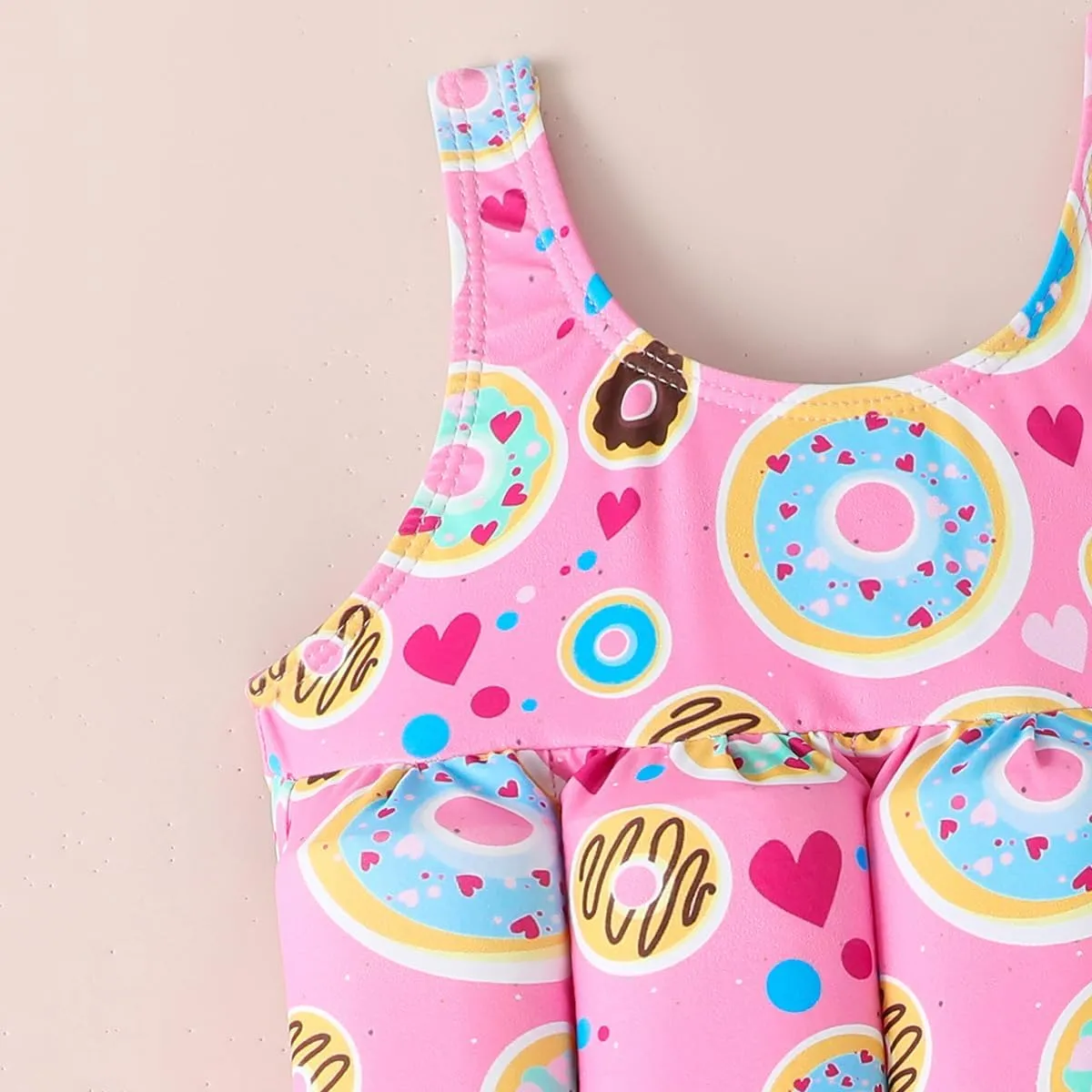 Kids Floatation Swimsuit Float Suit Boys Girls One Piece Floating Swim Vest with Adjustable Buoyancy Life Bathing Suit