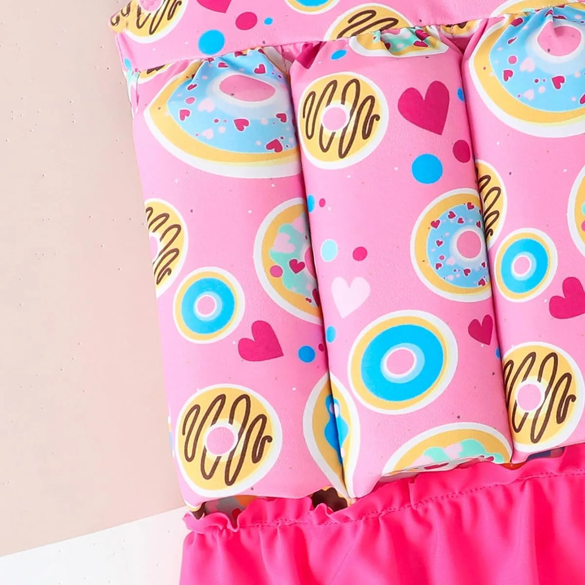 Kids Floatation Swimsuit Float Suit Boys Girls One Piece Floating Swim Vest with Adjustable Buoyancy Life Bathing Suit
