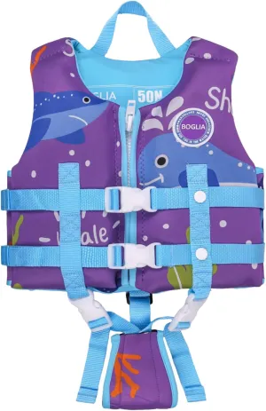 Kids Swim Vest Toddler Float Jacket Boys Girls Swimming Jacket for Kids with Adjustable Safety Strap, Suitable for 1-9 Year/22-50Lbs